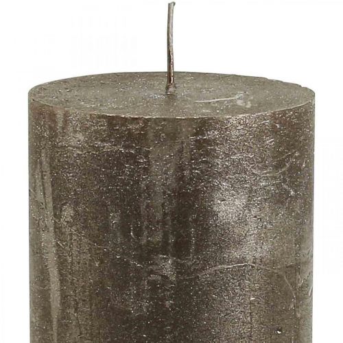 Artikel Søjlelys ensfarvede lys kobber 70x120mm 4 stk