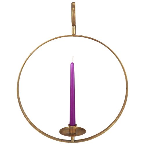 Artikel Lysestage til ophængning af metaldekoration guld vintage Ø38/H48cm