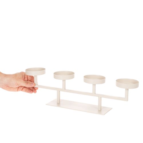 Moderne lysestage med fire lysestager, 47 cm | Floristik24.dk