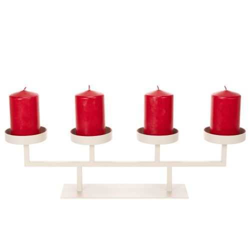 Moderne lysestage med fire lysestager, 47 cm | Floristik24.dk