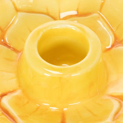 Artikel Keramiske koniske lysestager, dekorativ blomsterform til stilfuld borddekoration, 11 cm, 2 stk.