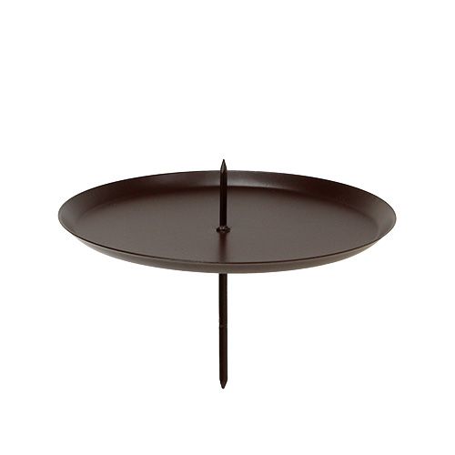 Lysestage brun Ø7cm 4 stk