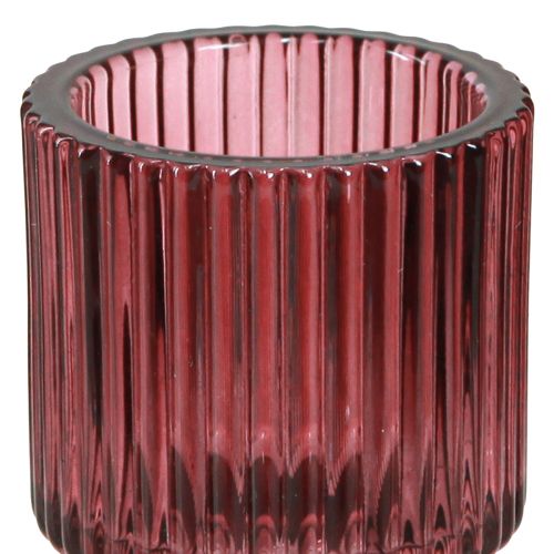 Artikel Lysestage glaspind lysestage i Berry H8cm 4 stk