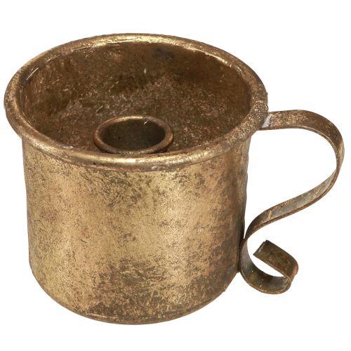 Artikel Lysestage guld kop stick lysestage vintage Ø9cm H8cm