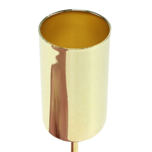Artikel Lysestage guld til pindelys Ø2,2cm 4 stk