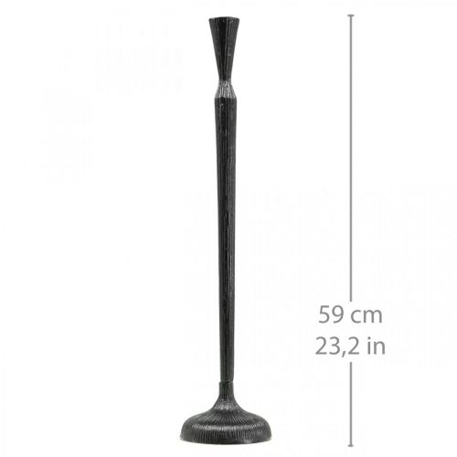 Artikel Lysestage Sort Lysestage Metal Ø13cm H59cm