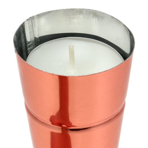 Floristik24 Lysestager kobber Ø4,5cm H14cm 8stk