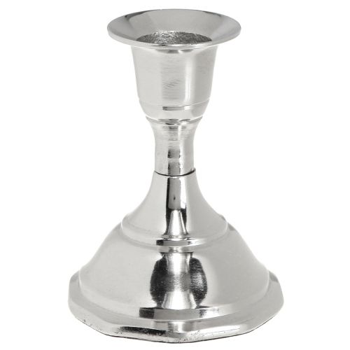Artikel Lysestage metal sølv pind lysestage H9,5cm 2stk