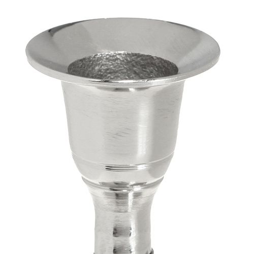 Artikel Lysestage metal sølv pind lysestage H9,5cm 2stk