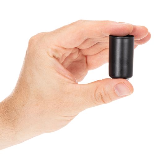 Rund magnetisk lysestage, mat sort, til 25 mm koniske lys, 4 stk. | Floristik24.dk