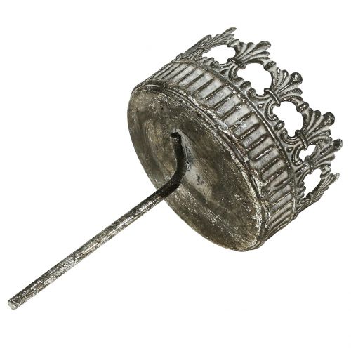 Artikel Lysestage sølv antik Ø7cm H12cm 1 stk