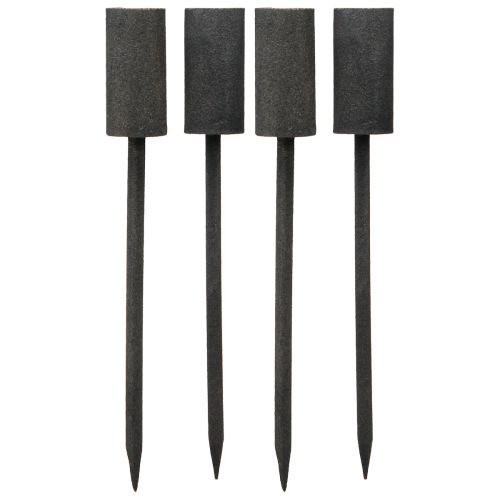 Artikel Lysestage pindelys metal antracit vintage Ø23mm 4stk