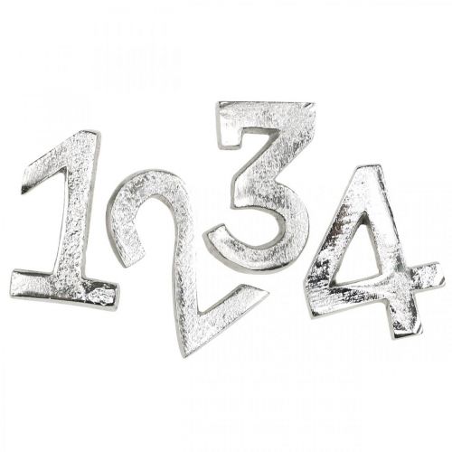 Floristik24 Adventstal stearinlys Candle Pin Numbers Advent 4,5cm 4stk