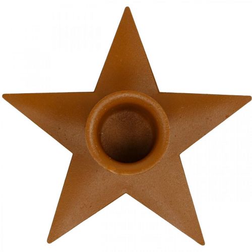 Artikel Lysestagelys adventsstjerne brun Ø9,5cm 4stk