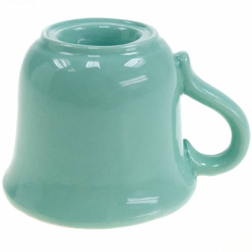 Floristik24 Lysestage kop Ø7,5cm H6cm grøn 3stk