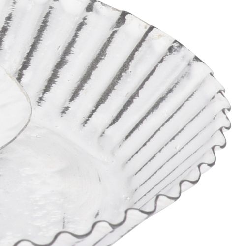 Artikel Lysestage hvid metal kageform Shabby Chic Ø15cm