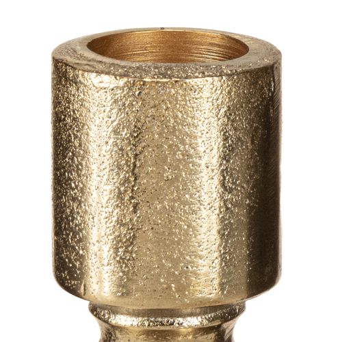Artikel Lysestage til flasker metal antik look lys guld H15cm