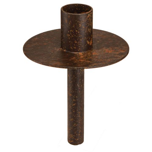 Artikel Lysestage til flasker rust look Ø8,5cm H12cm 2stk