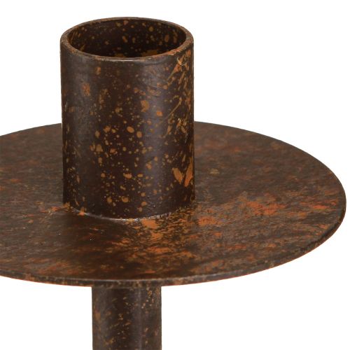 Artikel Lysestage til flasker rust look Ø8,5cm H12cm 2stk