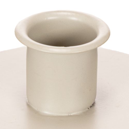 Metallysholder i mat beige, lille lysestage til keglelys, 8 cm, 3 stk. | Floristik24.dk