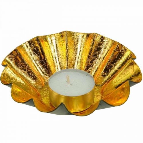 Artikel Fyrfadsstage juledekoration bageform sort guld Ø12cm 2 stk.