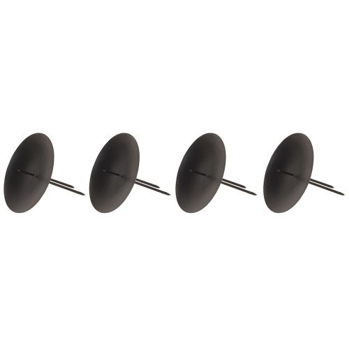 Artikel Plug-in lysestage sort til smalle søjlelys Ø6,5cm 4 stk