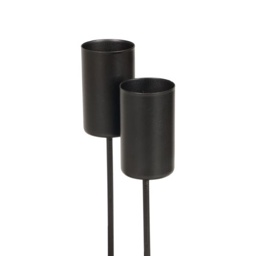 Artikel Lysestage adventskrans lysestage sort 2,2×4cm 4 stk