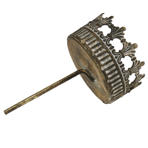 Artikel Lysestage antik guld Ø7cm H12cm 1 stk