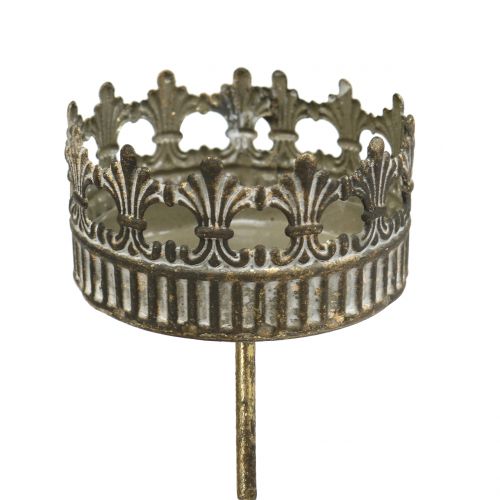 Artikel Lysestager adventskrans antik guld Ø7cm H12cm 4 stk.