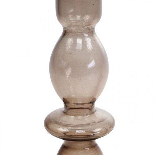 Floristik24 Lysestage glas lysestage pind lysestage 18,5cm 2stk