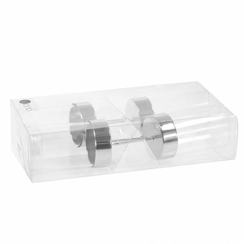 Artikel Lysestage til tilstopning af metal/glas Ø5cm H14cm 4 stk