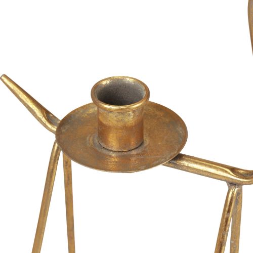 Floristik24 Lysestage metal hjorte dekorativ lysestage H38,5cm