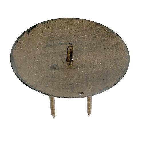 Plug-in lysestage 6x6,5cm brun 4 stk