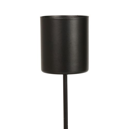 Floristik24 Plug-in lysestage, sort Ø3,5cm, 4 stk