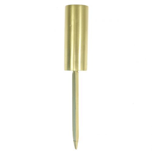 Artikel Lysestage til pindelys smal guld Ø2,2cm H15cm 4stk