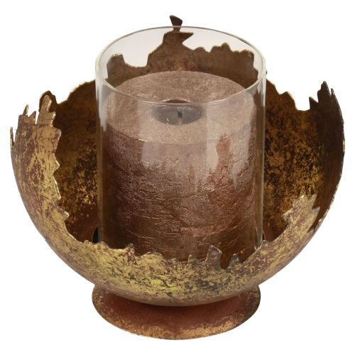 Floristik24 Borddekoration julelanterne metal antik 12cm Ø15cm