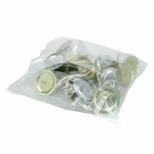 Floristik24 Lysestage med torneguld Ø6cm 36 stk