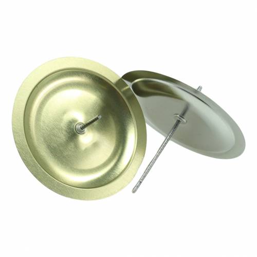 Floristik24 Lysestage med torneguld Ø6cm 36 stk