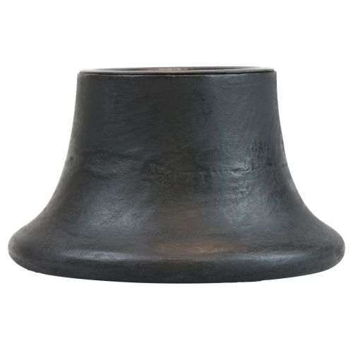 Artikel Lysestage sort lysestage keramik Ø12,5cm H7cm