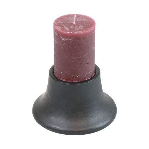 Artikel Lysestage sort lysestage keramik Ø12,5cm H7cm