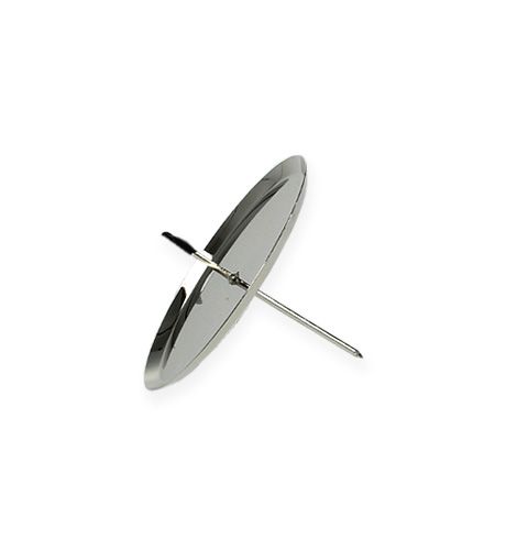 Lysestage sølv Ø6cm 4stk