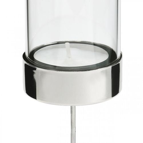 Artikel Lysestage til tilstopning af metal/glas Ø5cm H14cm 4 stk