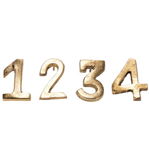Adventslysnåle, tallene 1 til 4, sæt med 4, 4 cm, 4 stk.