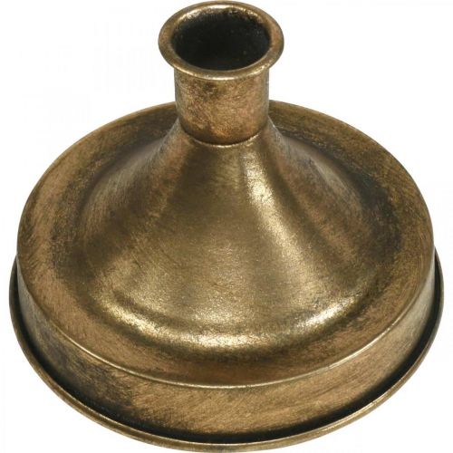 Floristik24 Lysestage Guld Metal Lysestage Antik Look H8,5cm