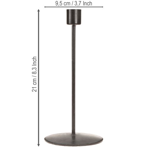 Artikel Lysestage antik brun H21,5 cm 2 stk.
