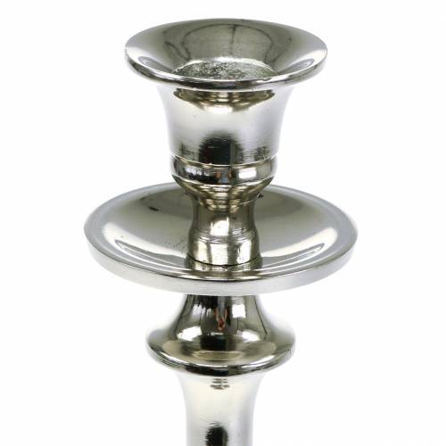 Floristik24 Lysestage sølv H35cm