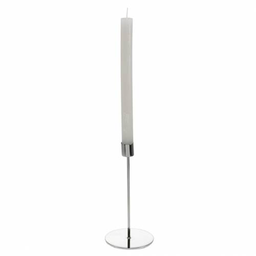 Floristik24 Lysestage Ø5cm H11cm sølv 4stk