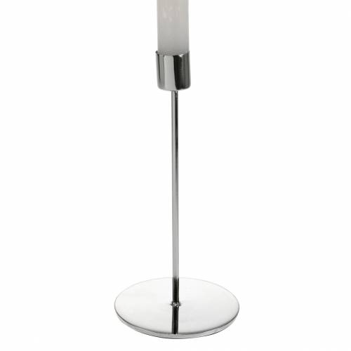 Floristik24 Lysestage Ø5cm H11cm sølv 4stk