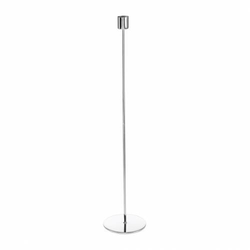 Floristik24 Metal lysestagesæt til stearinlys sølv Ø2,2cm H31cm 2stk