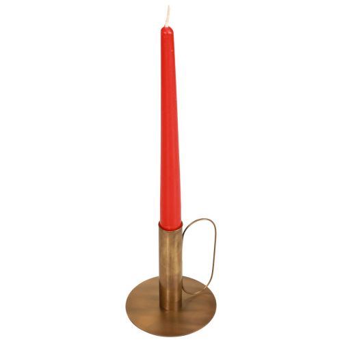 Artikel Lysestage metal lysestage messing look Ø8,5cm